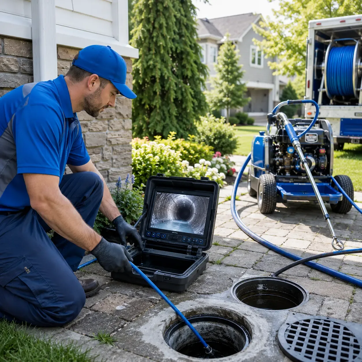 Outdoor drain cleaning professionals serving New Washington, OH